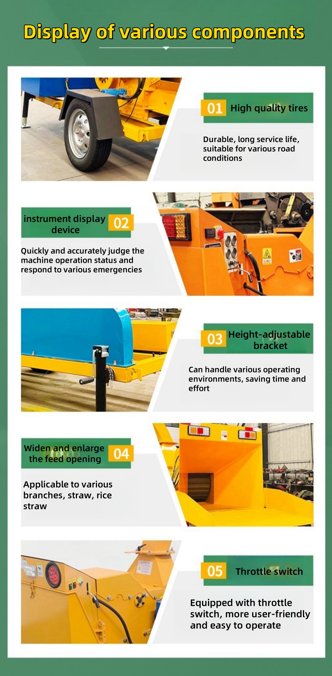 Mobile branch crusher