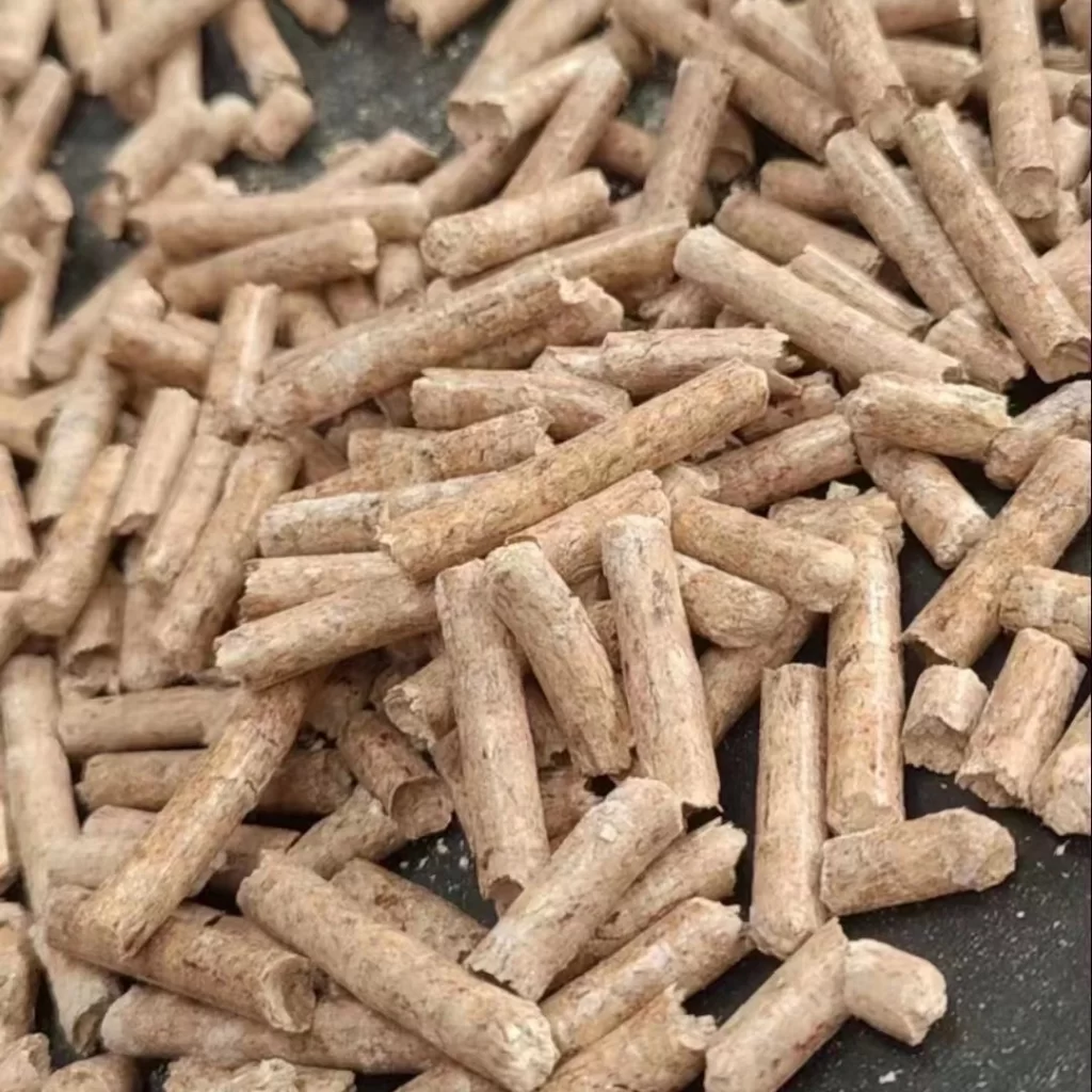 Finished Sawdust Biomass Fuel Pellets