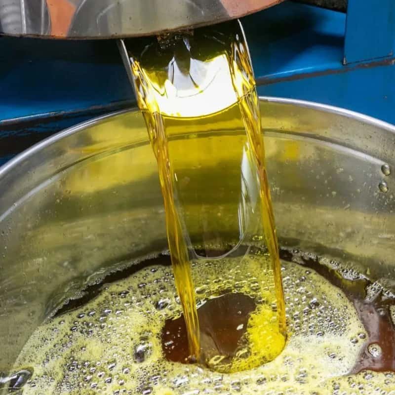 Pure filtered vegetable oil finished product