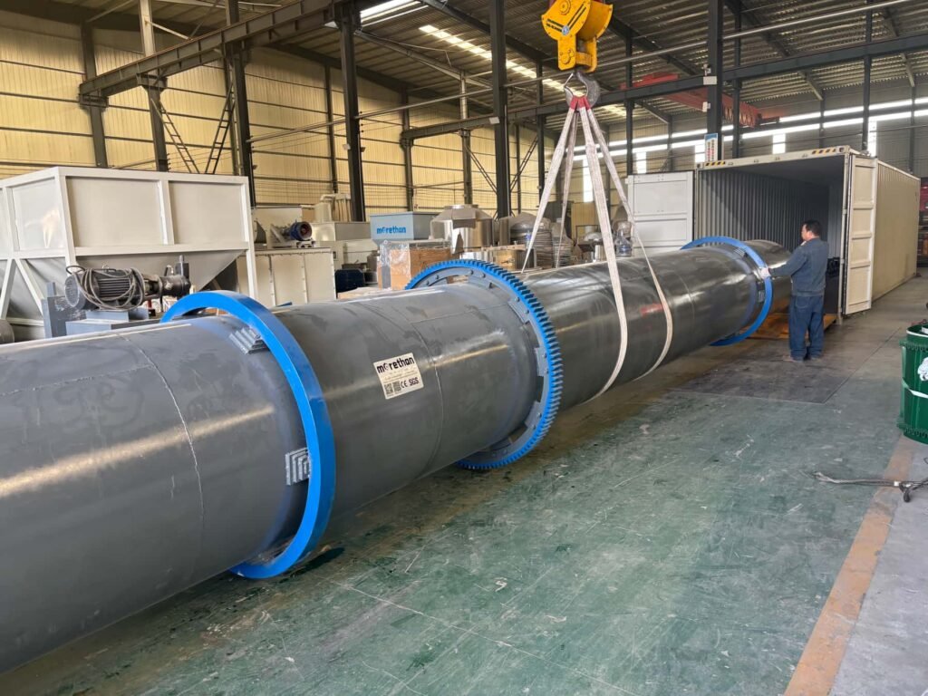 Morethan rotary dryer for biomass pellet production line before shipment
