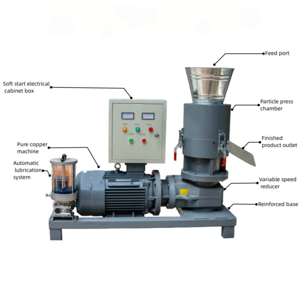 Flat‑die pellet mill and ring‑die pellet mill side by side