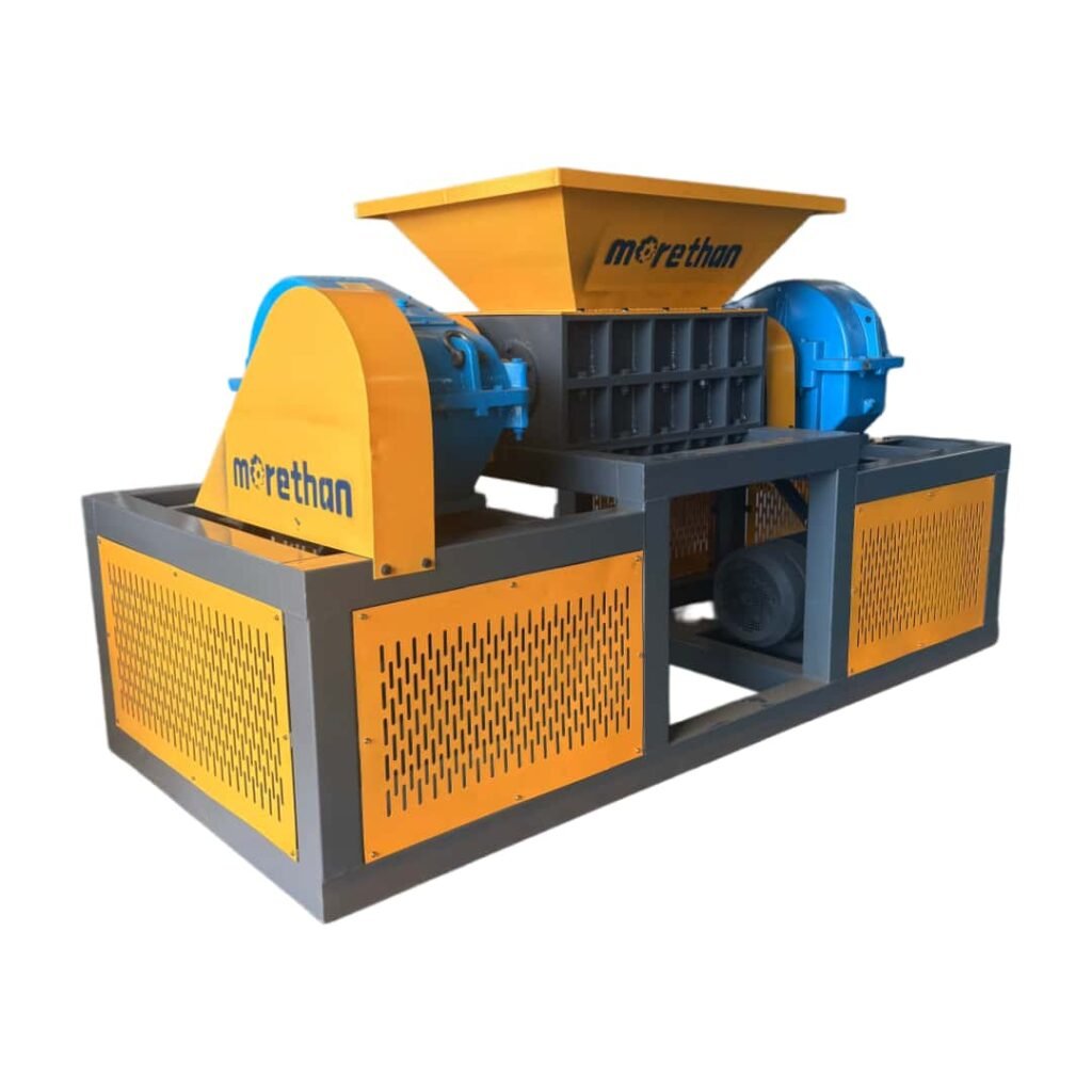 Multifunctional Dual Shaft Shredder for wood waste plastic recycling MORETHAN Machinery