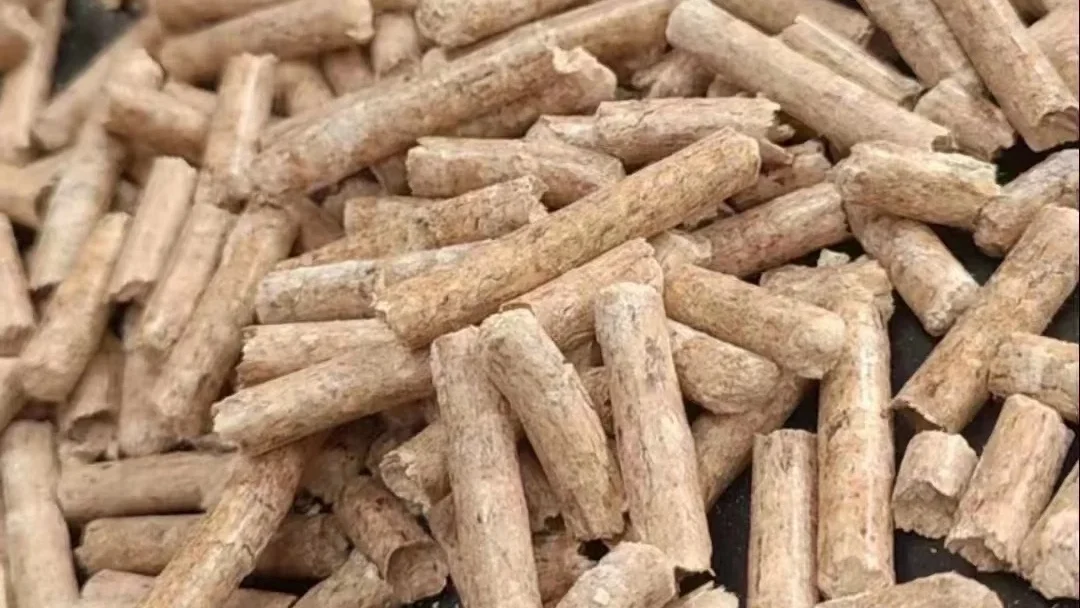 Finished Sawdust Biomass Fuel Pellets