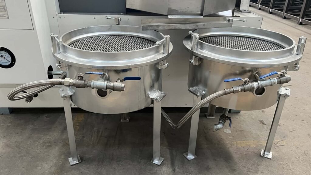 Double tank vacuum oil filter for small oil workshop