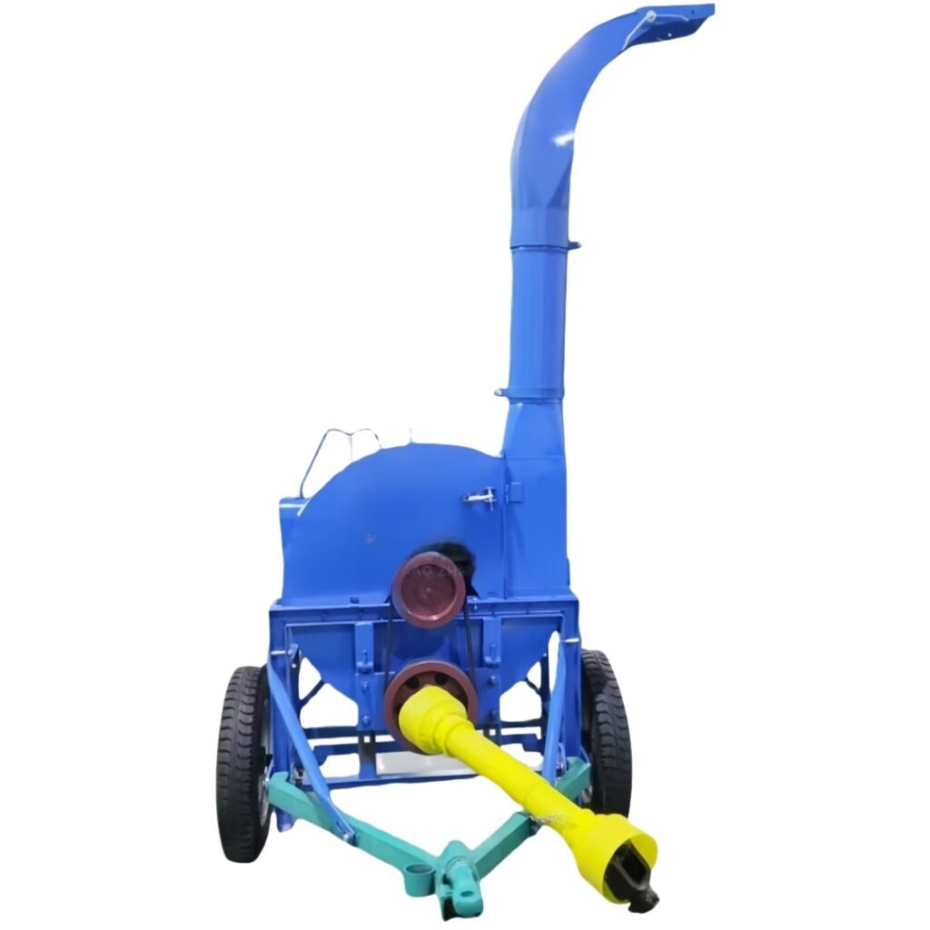 Multi‑function straw chaff cutter, high‑blow discharge model with long‑distance spraying outlet