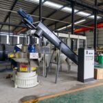 Complete biomass pellet production line layout in factory