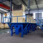 Wood shredder and biomass crushing equipment in factory workshop