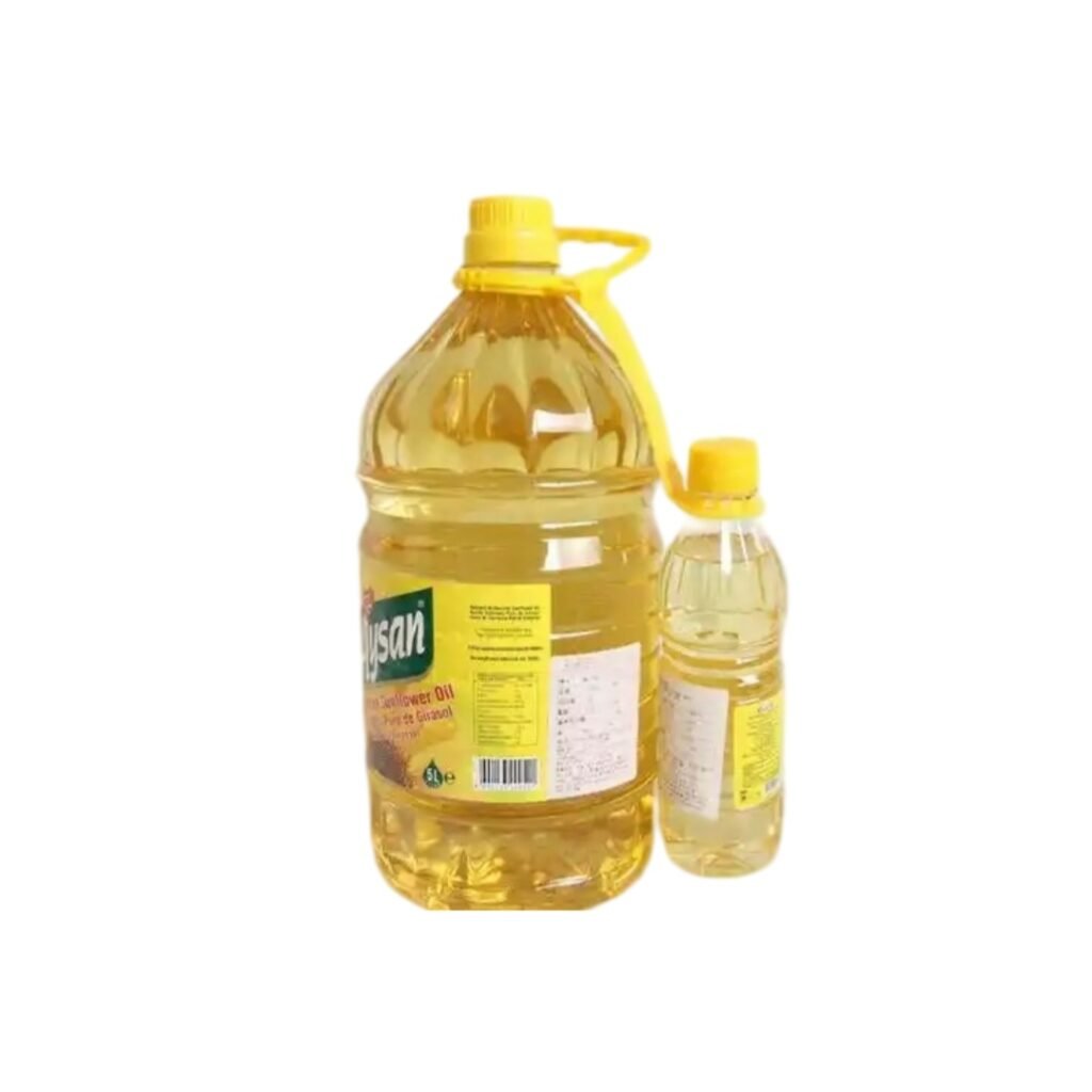 Bottled cold‑pressed oil and refined edible oil for commercial market sale
